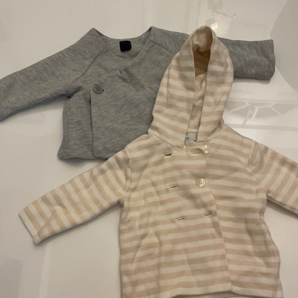 Two Baby Gap Jackets 3-6 months.